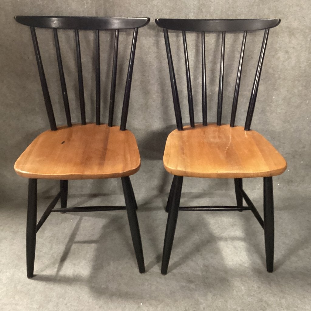 vintage spijlenstoelen, Gebruikt, Twee, Bruin, Vintage, spijlenstoelen