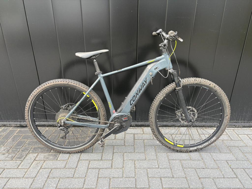 Conway elektrische mountainbike. Bosch middenmotor. 500wh, Gebruikt, 55 tot 59 cm, 30 tot 50 km per accu, Ophalen