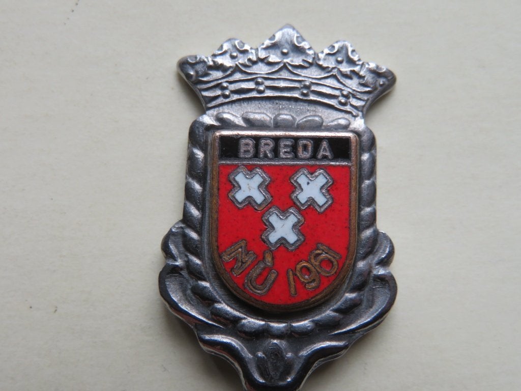 Lepeltje wapen Breda Nu 1961 emaille manifestatie, Verzenden