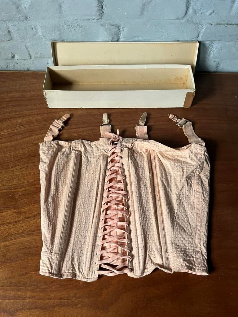Vintage antiek corset dames kleding corsetgordel, Ophalen