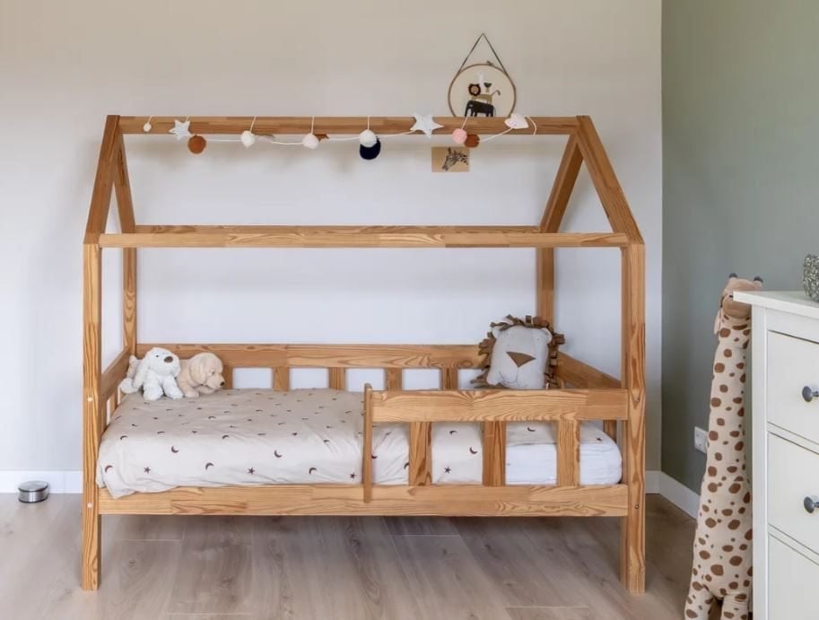 Peuterbed petit puk, Ophalen, Gebruikt, 70 tot 85 cm, 140 tot 160 cm
