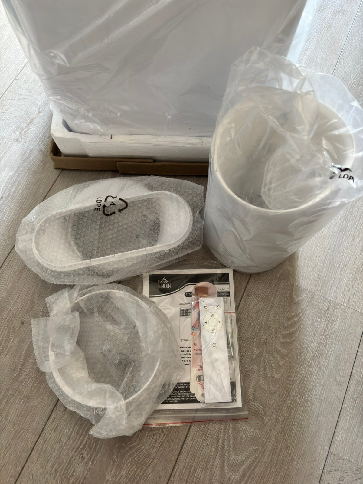 Homcom 5 in 1 mobiele airco 7000 BTU met slang, Ophalen, Timer, Minder dan 60 m³, Nieuw