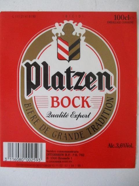 bieretiket Belgie 12-4 (12P) piedboeuf, Verzamelen, Biermerken, Ophalen of Verzenden, Gebruikt, Overige typen, Overige merken