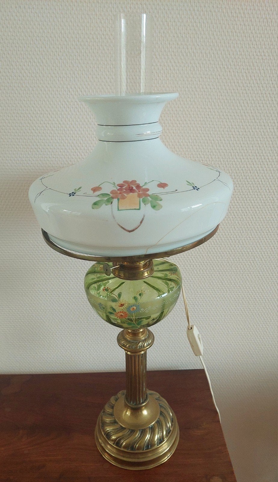 Olielamp, Ophalen