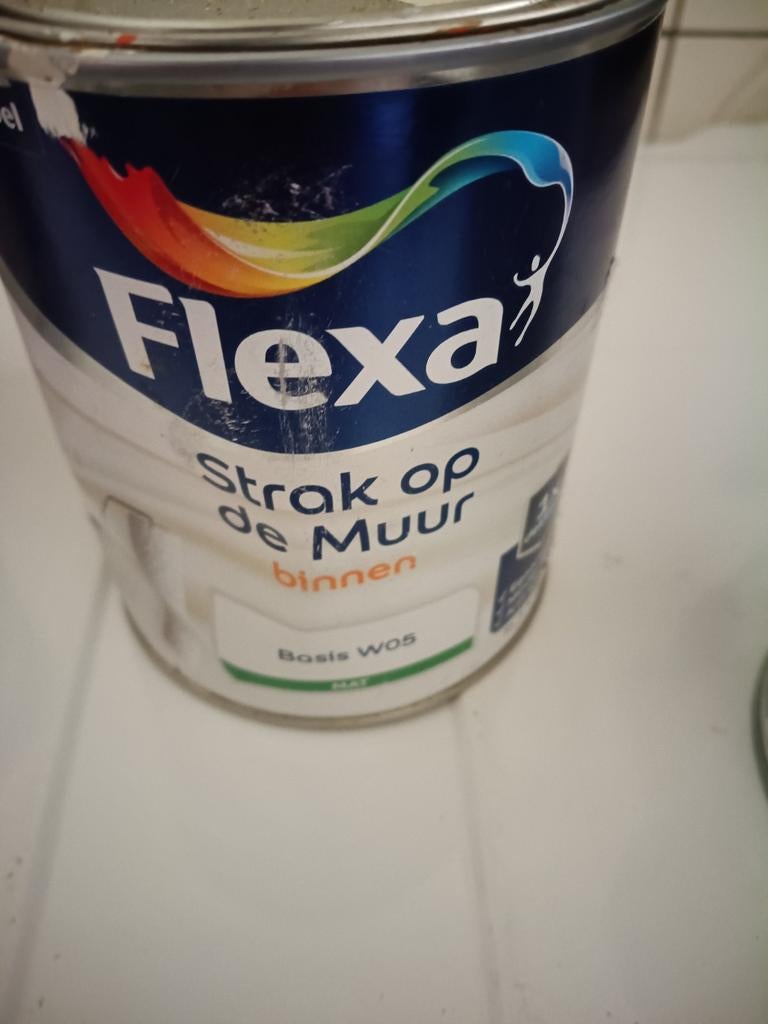 Flexa Strak op de Muur Binnen Muurverf - Basis W05, Ophalen of Verzenden, Nieuw, Wit
