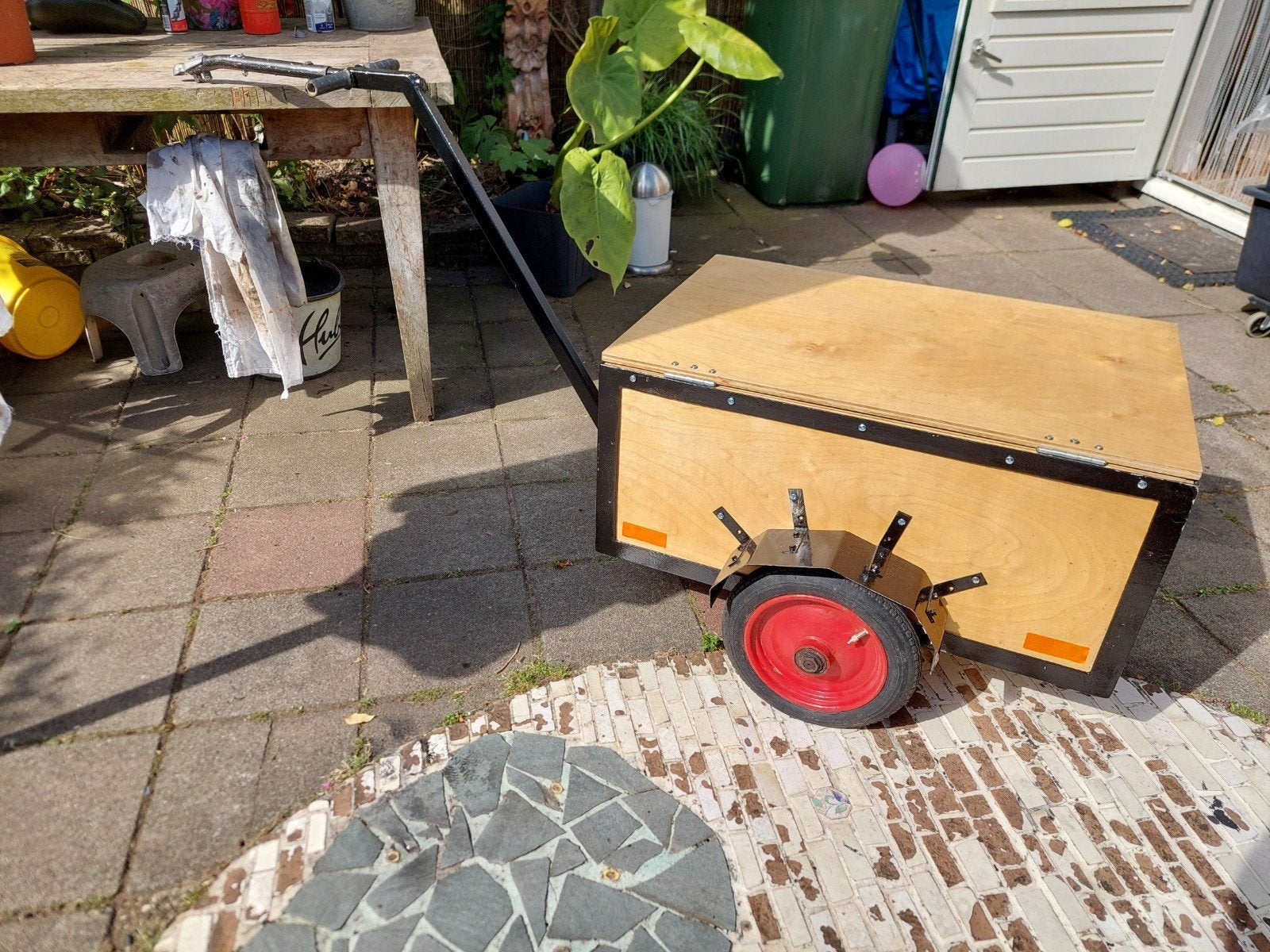 Fietskar zeer goede staat !, Ophalen, Zo goed als nieuw, Bagagekar, 80 kg of meer