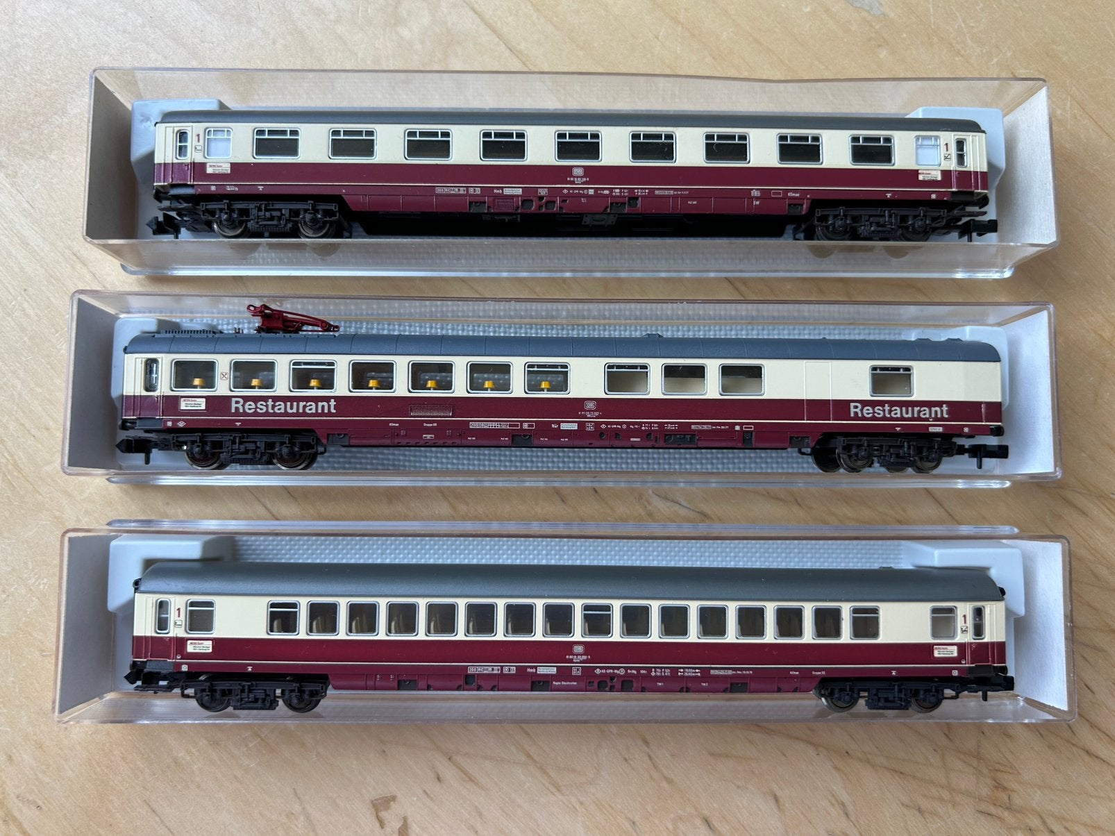 Fleischmann piccolo DB IC wagens nieuw 8160K 8162K 8163K, Gelijkstroom, Fleischmann, Ophalen of Verzenden, Nieuw