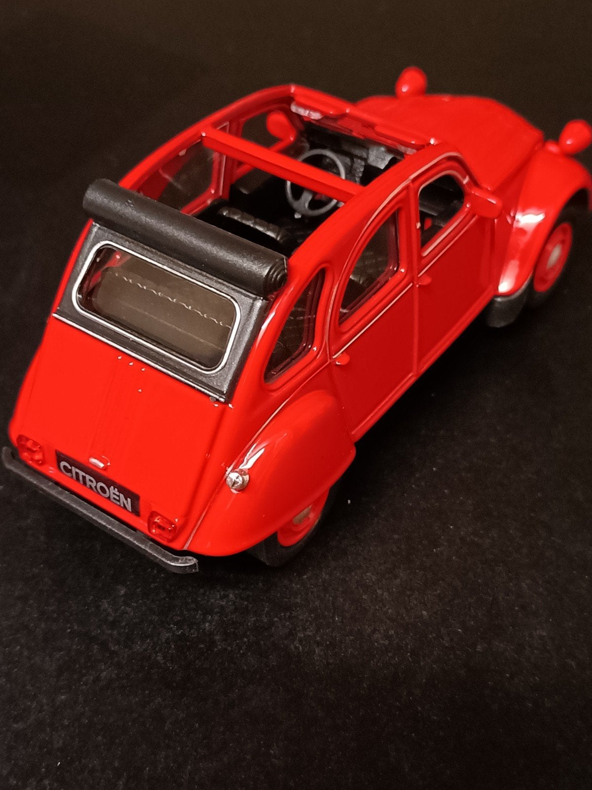Welly Citroën 2CV 1:36 Pullback Auto - Rood Diecast Model, Ophalen of Verzenden, Nieuw, Auto