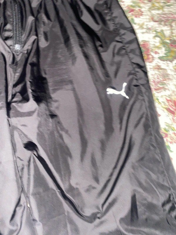 Puma Track Pants met Rits, Zwart, maat M, Maat 38/40 (M), Zwart, Overige typen, Zo goed als nieuw