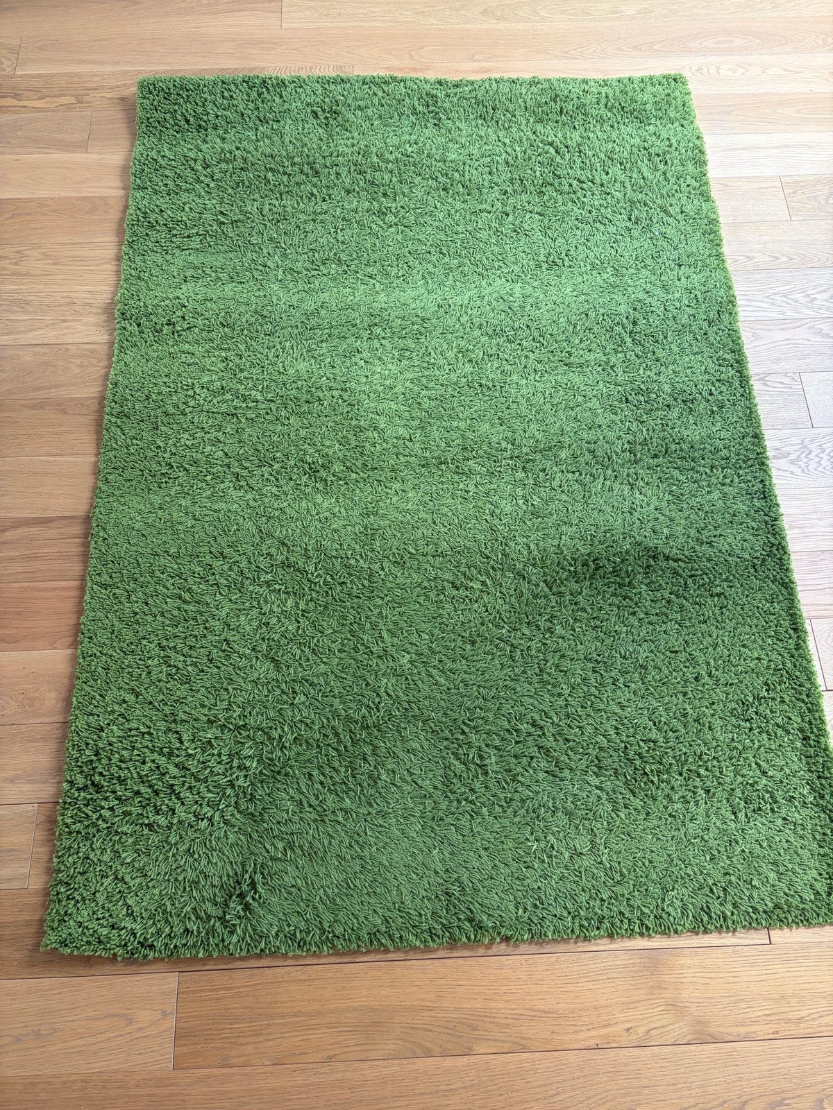 IKEA HAMPEN Carpet - Green (133x195 cm), Huis en Inrichting, Stoffering | Tapijten en Kleden, Ophalen, Gebruikt, 100 tot 150 cm