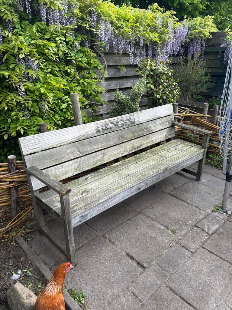 Houten tuinbank, Ophalen, Gebruikt, Hout