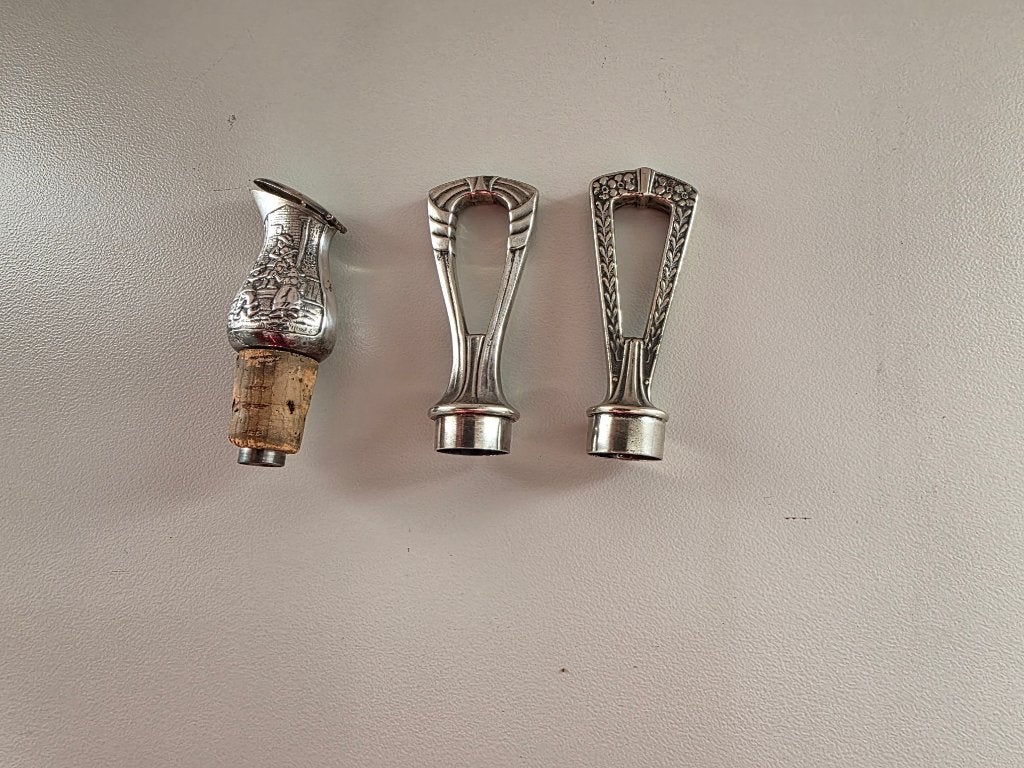Fles afsluiters 3 stuks, Overige typen, Zilver, Ophalen of Verzenden, Zo goed als nieuw