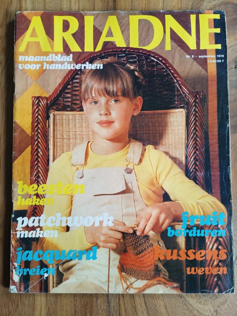 Ariadne handwerken september 1978, Breien en Haken, Ariadne, Ophalen of Verzenden, Zo goed als nieuw
