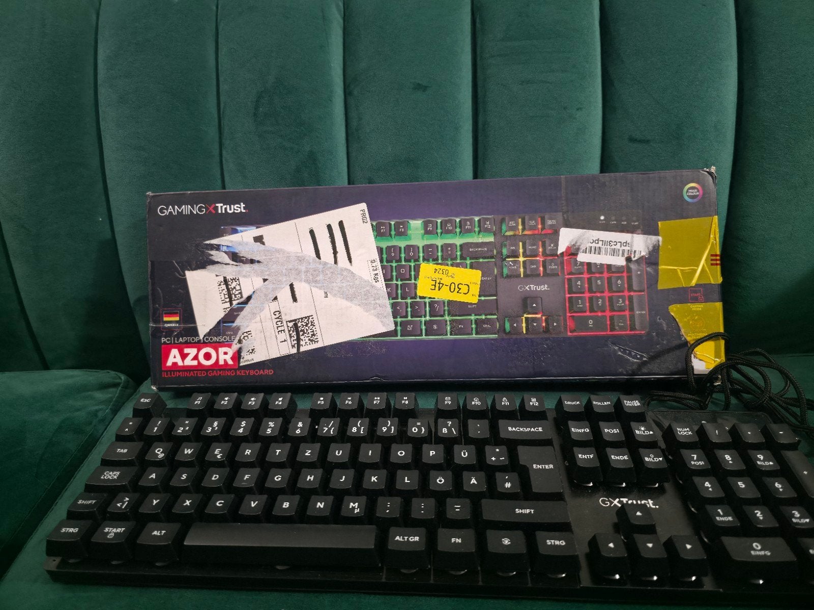 Trust Gaming GXT 835 Azor Gaming Toetsenbord (AZERTY - Nieuw, Ophalen of Verzenden, Azerty, Nieuw, Gaming toetsenbord