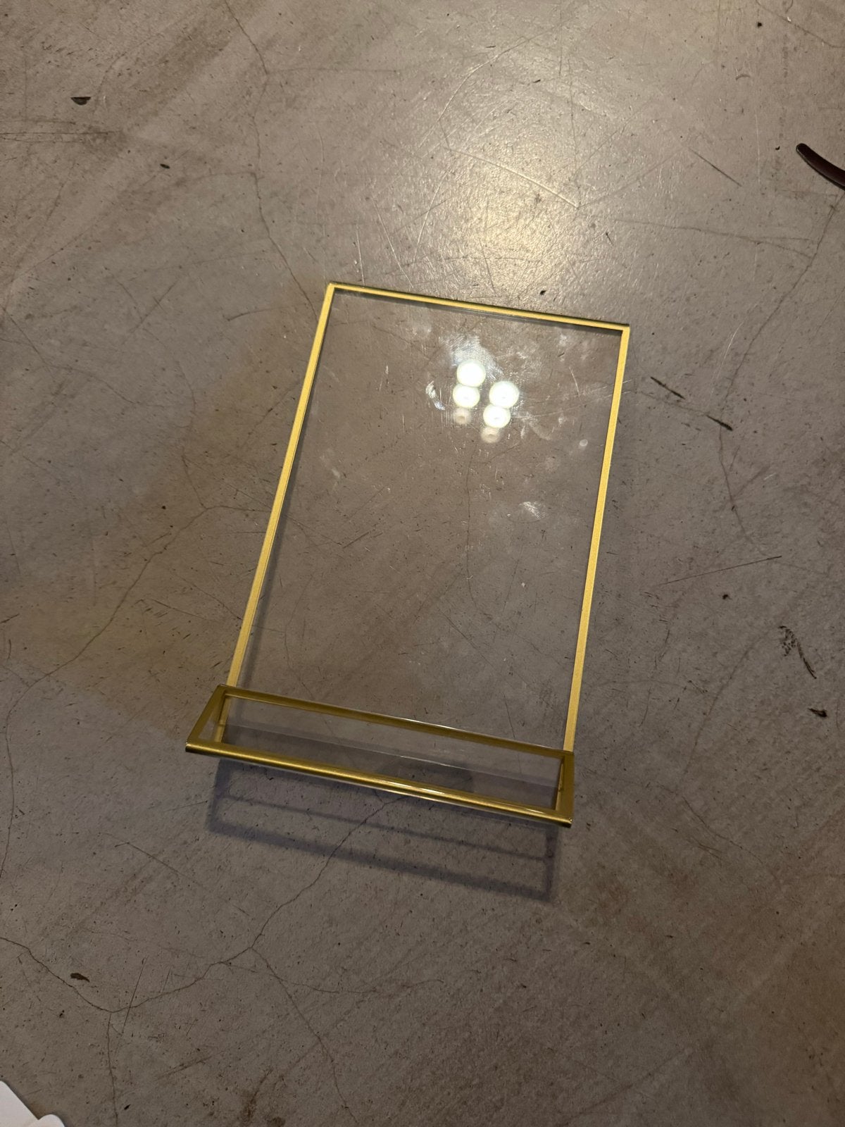 9x Gouden display 13x20cm voor tafelnummers of menu's, Ophalen of Verzenden, Nieuw, Goud, Metaal