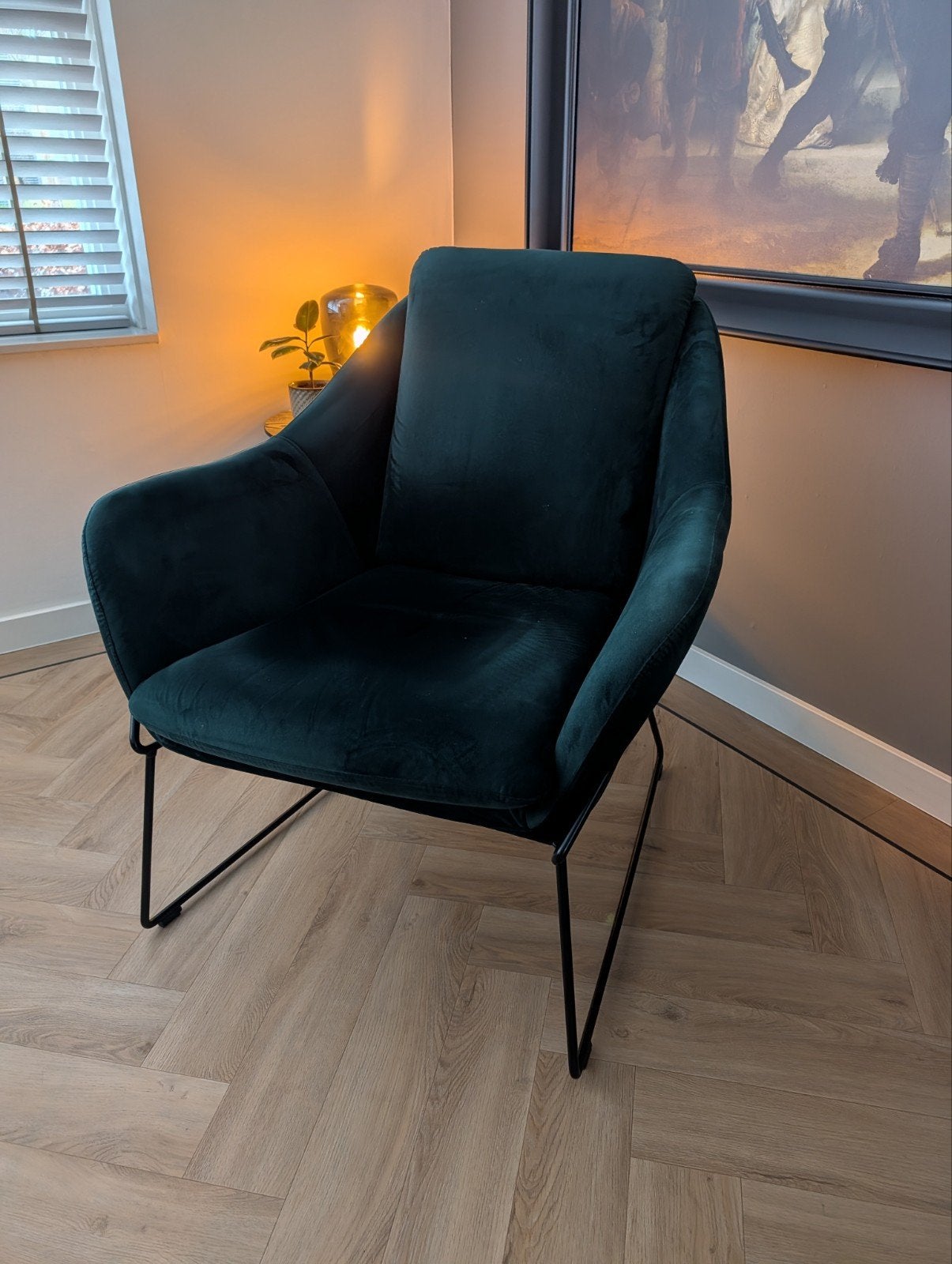 Goossens Valencia fauteuil - Groen, Ophalen, Modern, Comfortabel, 75 tot 100 cm, Zo goed als nieuw