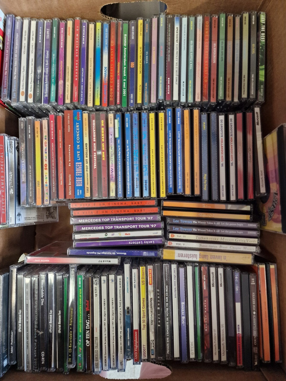 bananendoos vol cd, Ophalen, Gebruikt