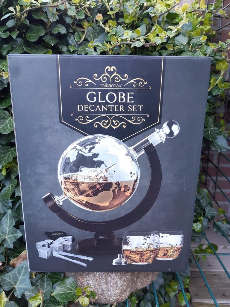 Globe whisky/wijn decanter set / karaf set nieuw, Ophalen of Verzenden, Nieuw, Overige typen