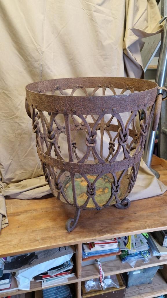 Arts and crafts vuurkorf, smeedijzer uniek, Ophalen