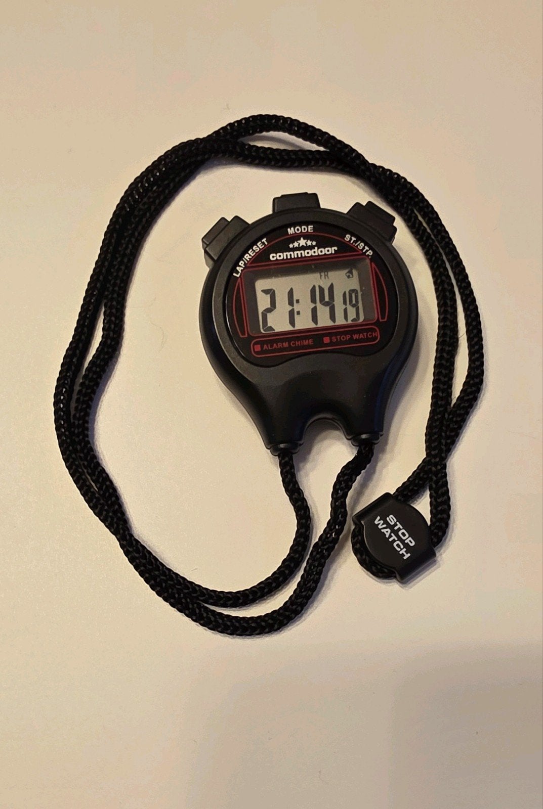 Commandoor Stopwatch met Nekkoord en Handleiding, Ophalen of Verzenden, Zo goed als nieuw