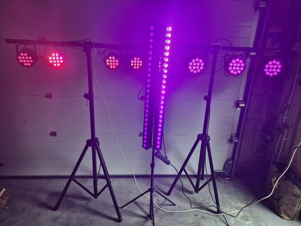 Complete disco lichtset te huur, Ophalen, Gebruikt, Licht, Geluidgestuurd