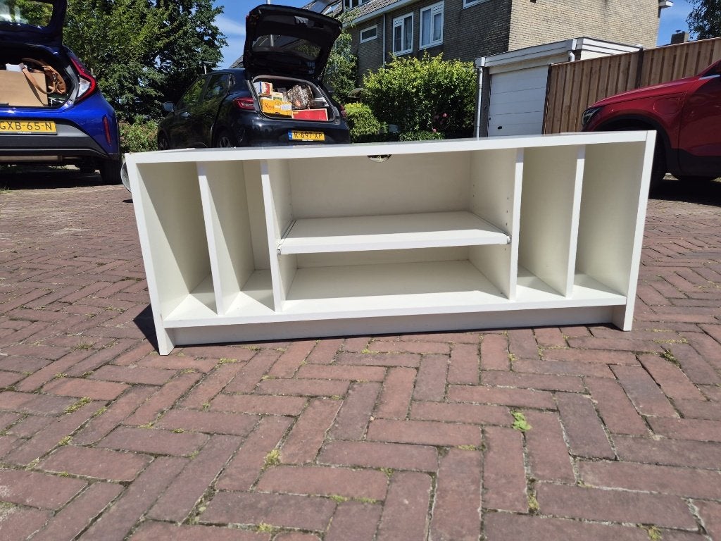 tv meubel, Ophalen, 100 tot 150 cm, Zo goed als nieuw, Minder dan 100 cm