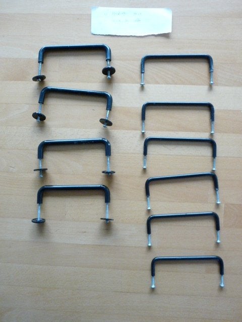 10 handvatten Zwart kunststof , Ikea 6 x dun 4x dikker, Ophalen of Verzenden, Zo goed als nieuw, Overige typen