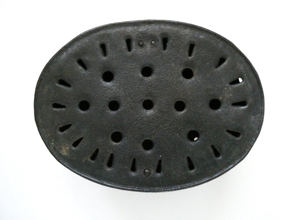 Antieke metalen voetenstoof stoof stoofje, Ophalen of Verzenden