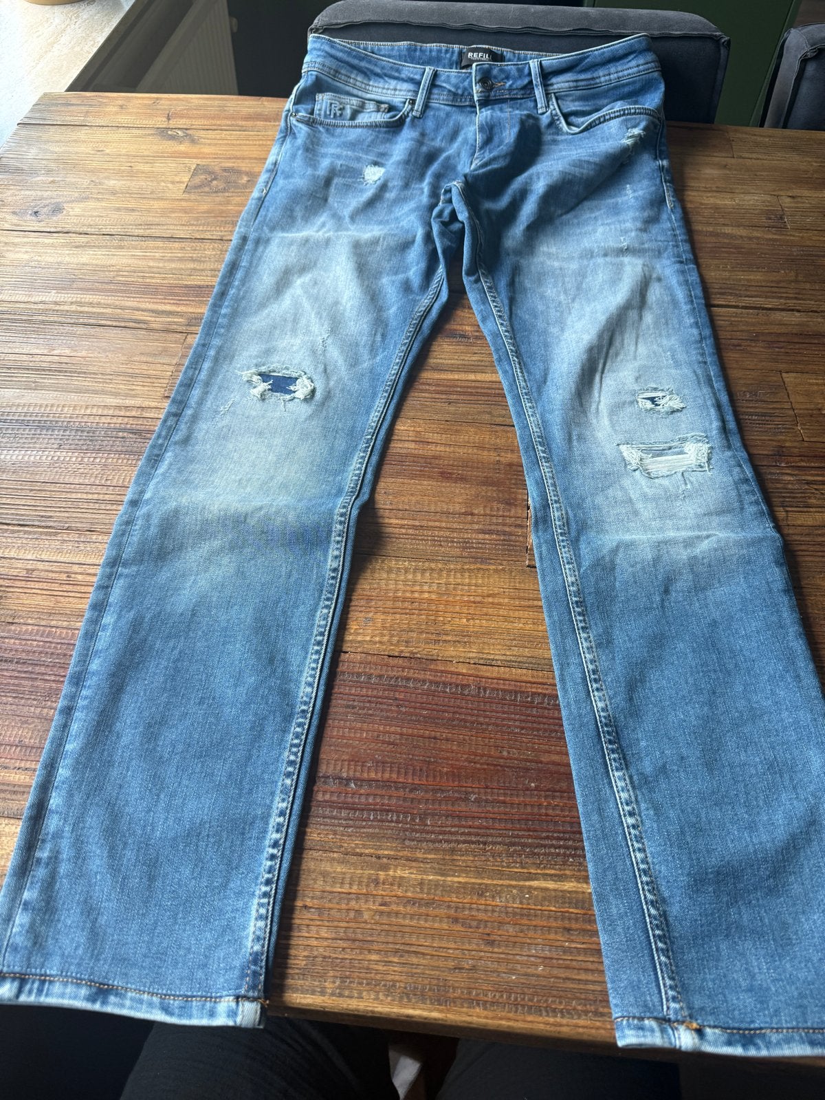 Refill Leroy Skinny Jeans W33 L34 - Zo goed als nieuw, Ophalen of Verzenden, Zo goed als nieuw, Blauw, W33 - W34 (confectie 48/50)