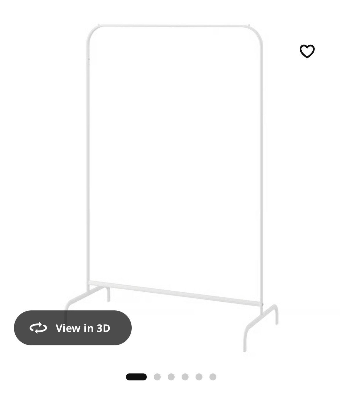 6x IKEA MULIG kledingrek, Ophalen, Gebruikt