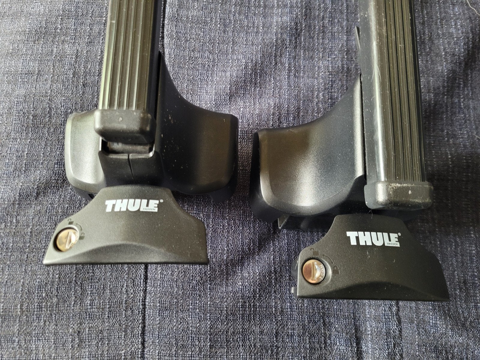 VW Golf 7 5drs Thule Dakdragers Squarbars, Ophalen of Verzenden, Gebruikt