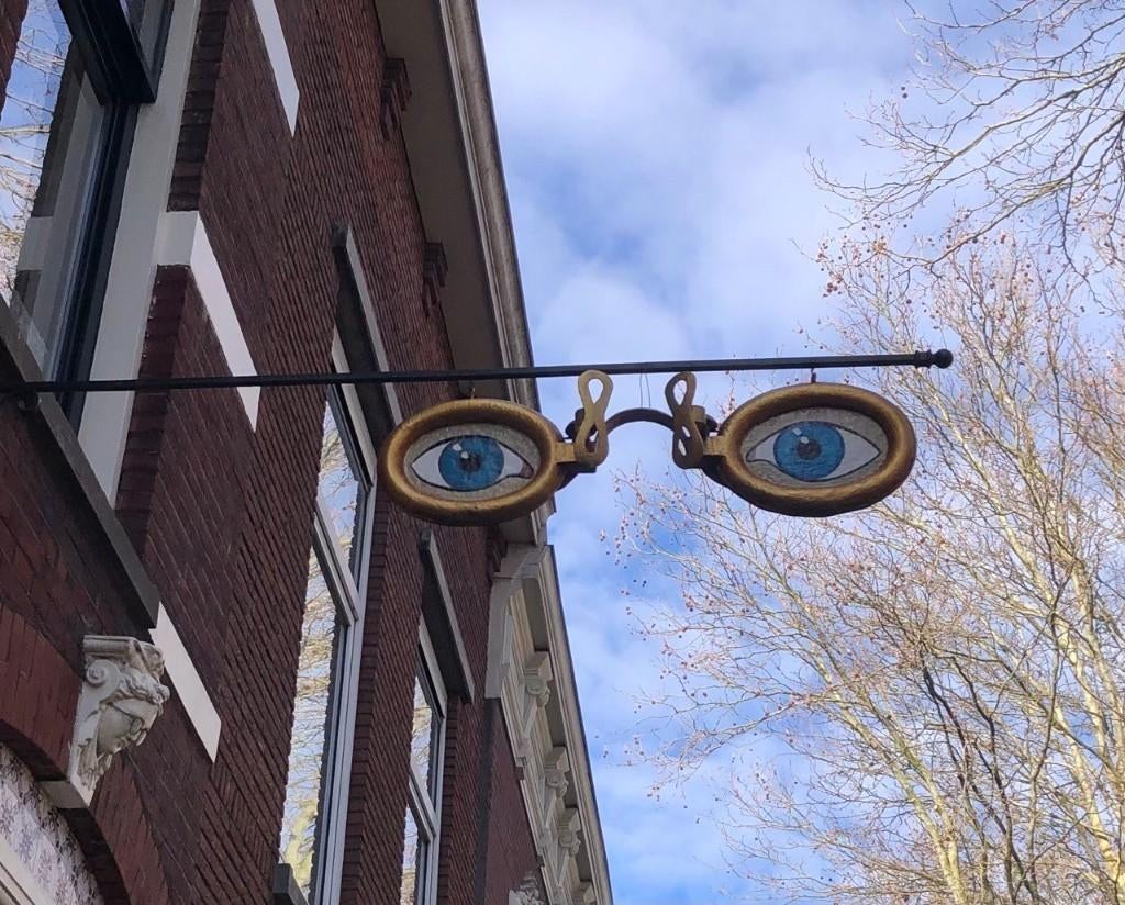 uithangbord Opticien, Antiek en Kunst, Curiosa en Brocante, Ophalen
