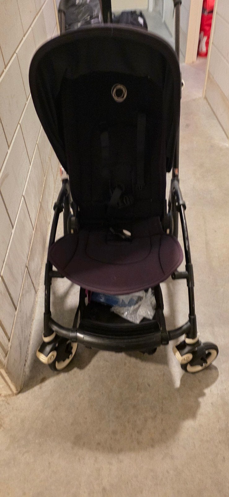 Bugaboo Bee 3 kinderwagen met meerijdplankje, Gebruikt, Bugaboo, Verstelbare duwstang, Ophalen