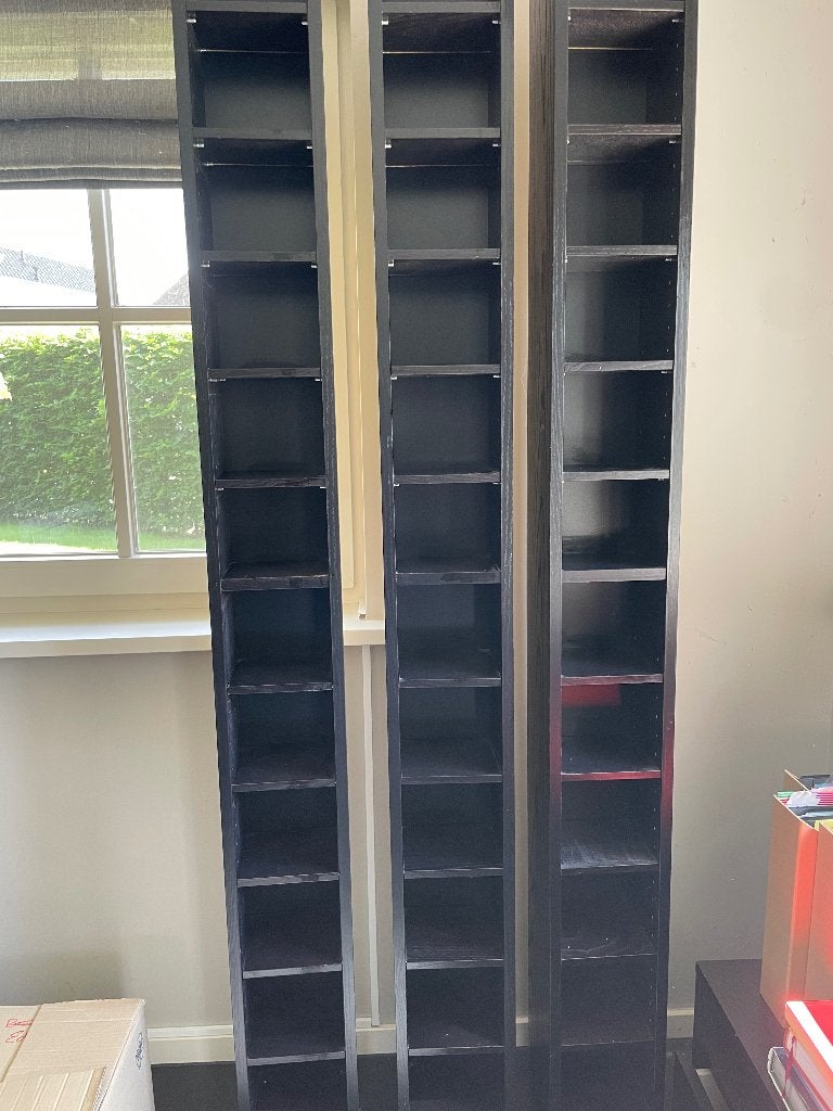 Cd kastjes, Huis en Inrichting, Woonaccessoires | Cd- en Dvd-rekken, Ophalen, Zo goed als nieuw, Hout, Cd's
