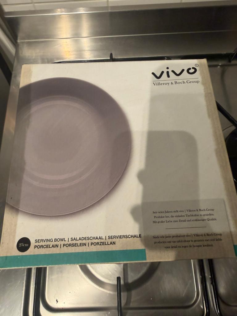 Vivo by Villeroy & Boch, Saladeschaal, 23 cm (1 stuks), Ophalen, Overige stijlen, Porselein, Schaal of Schalen