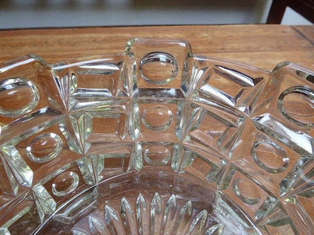 Persglazen art deco schaal, Feigl & Morawetz, Libochevice, Ophalen of Verzenden