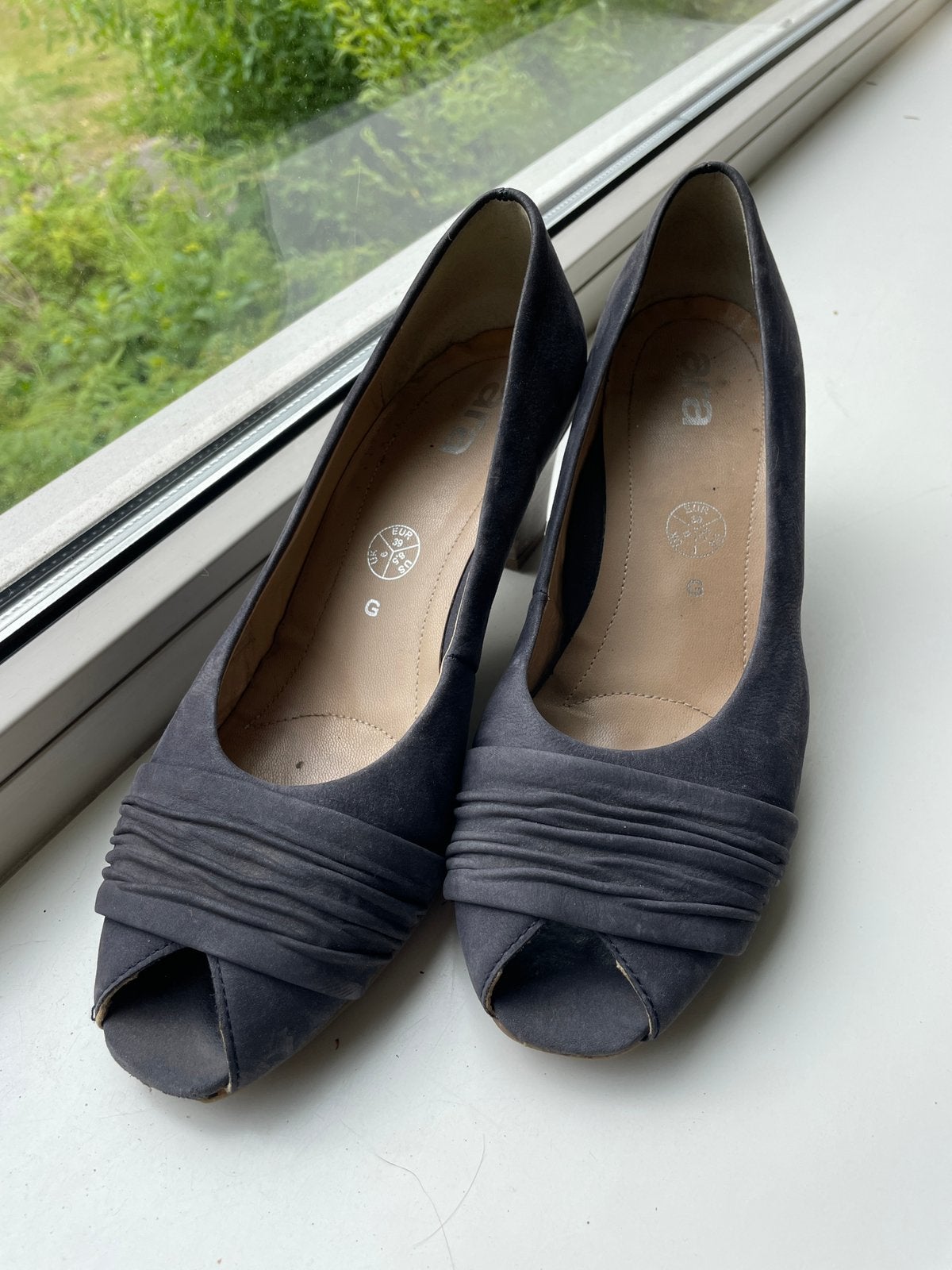 Ara: suede blauwe pumps, maat 39, Ophalen of Verzenden, Zo goed als nieuw, Blauw