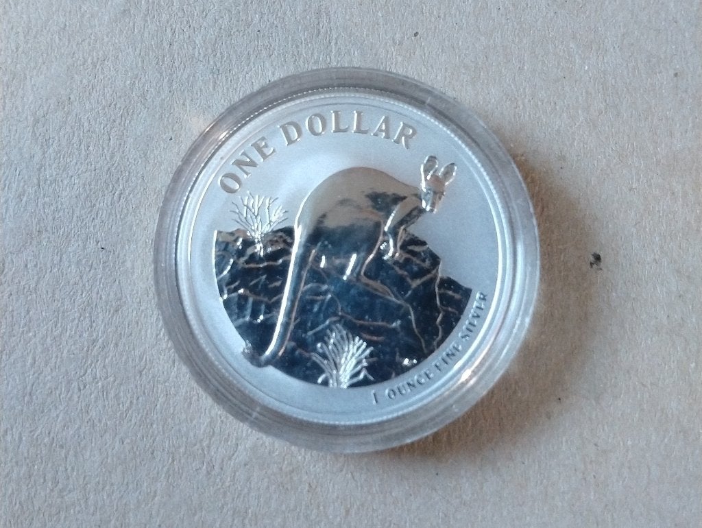 1 oz zilver Kangaroo munt 2010 Royal Australian Mint, Ophalen of Verzenden, Zilver