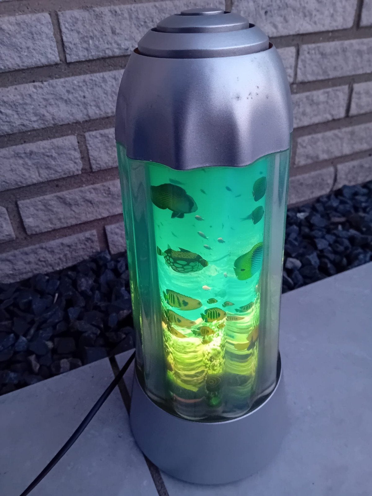 Decoratieve aquariumlamp met bewegende vissen, Ophalen, Gebruikt, Meerkleurig, Kunststof