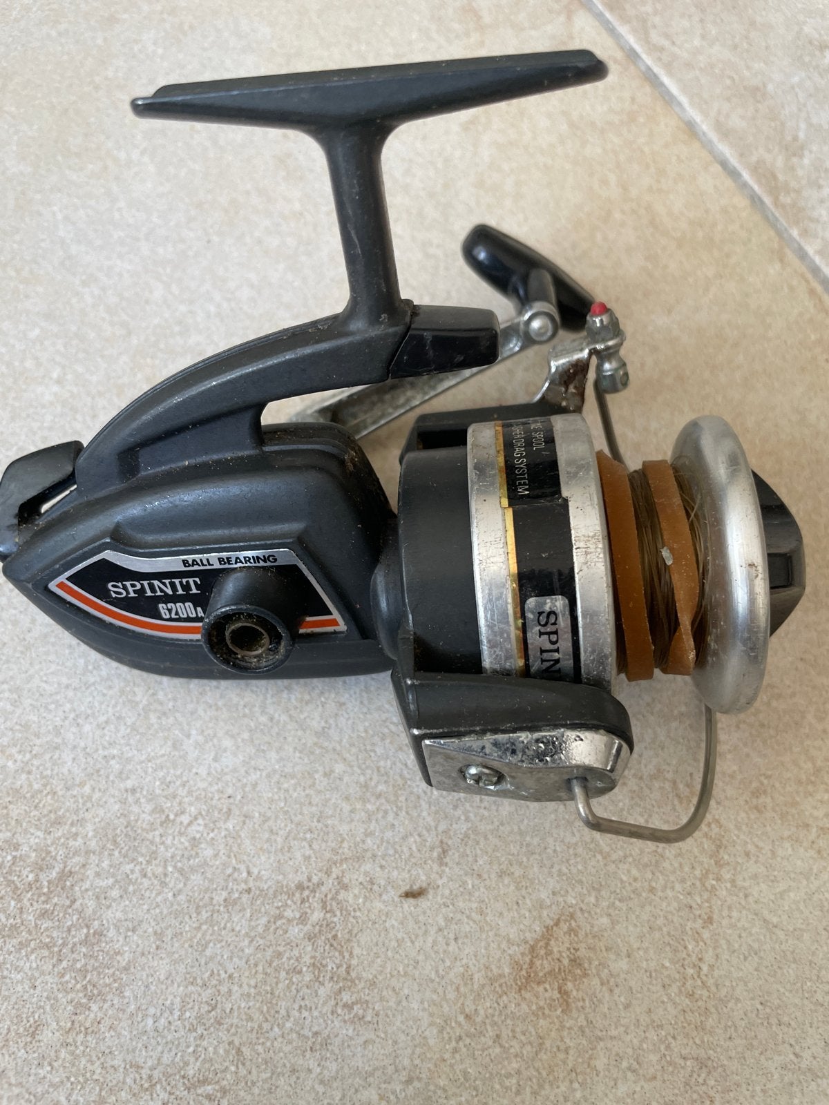 Spinit 6200A vismolen met kogellager, Watersport en Boten, Hengelsport | Algemeen, Ophalen of Verzenden, Gebruikt, Molen