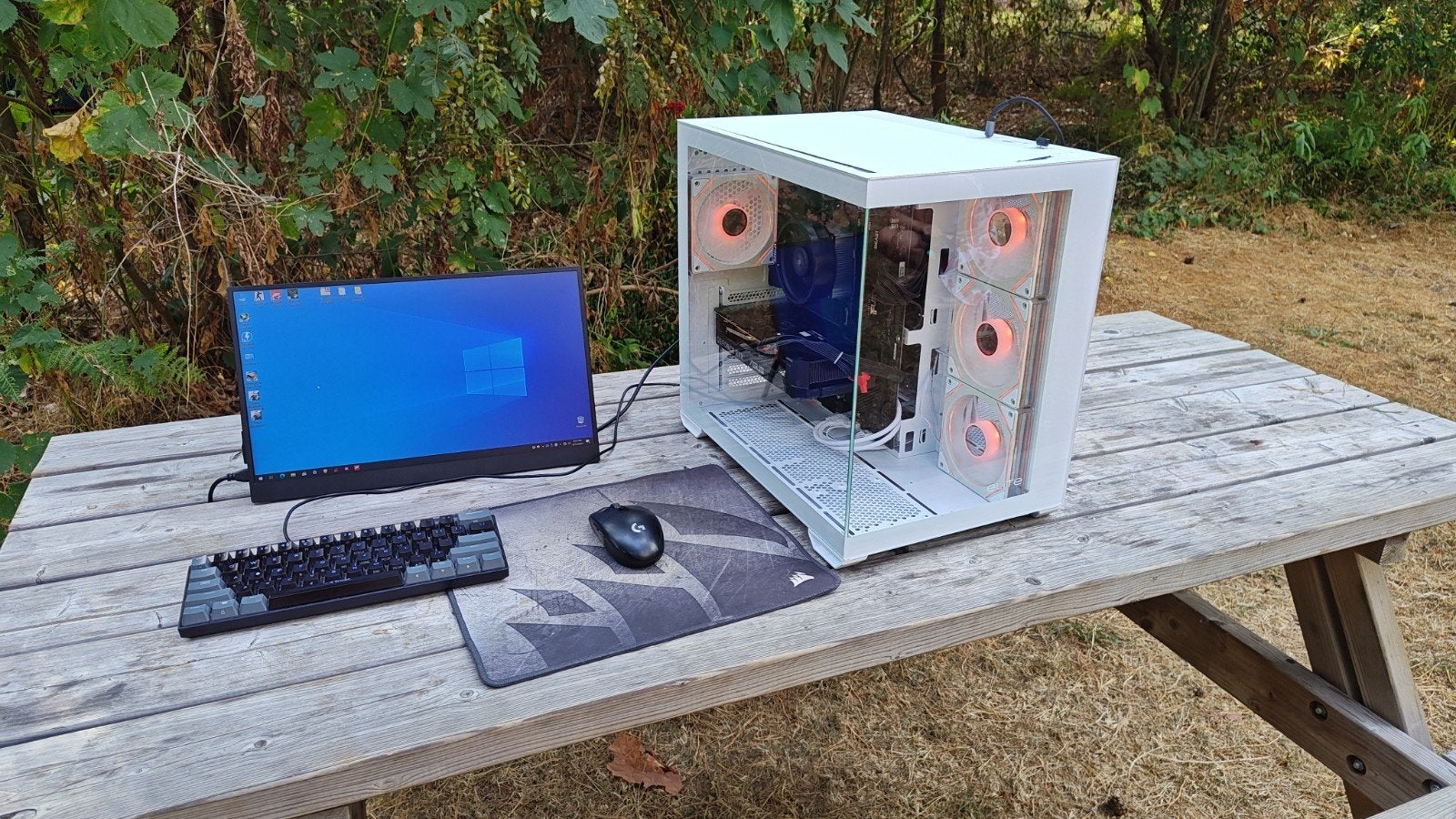 Gaming Pc full Setup ryzen 5700,rtx 5060ti,32gb,1tb ssd, Ophalen, Zo goed als nieuw, Gaming, SSD