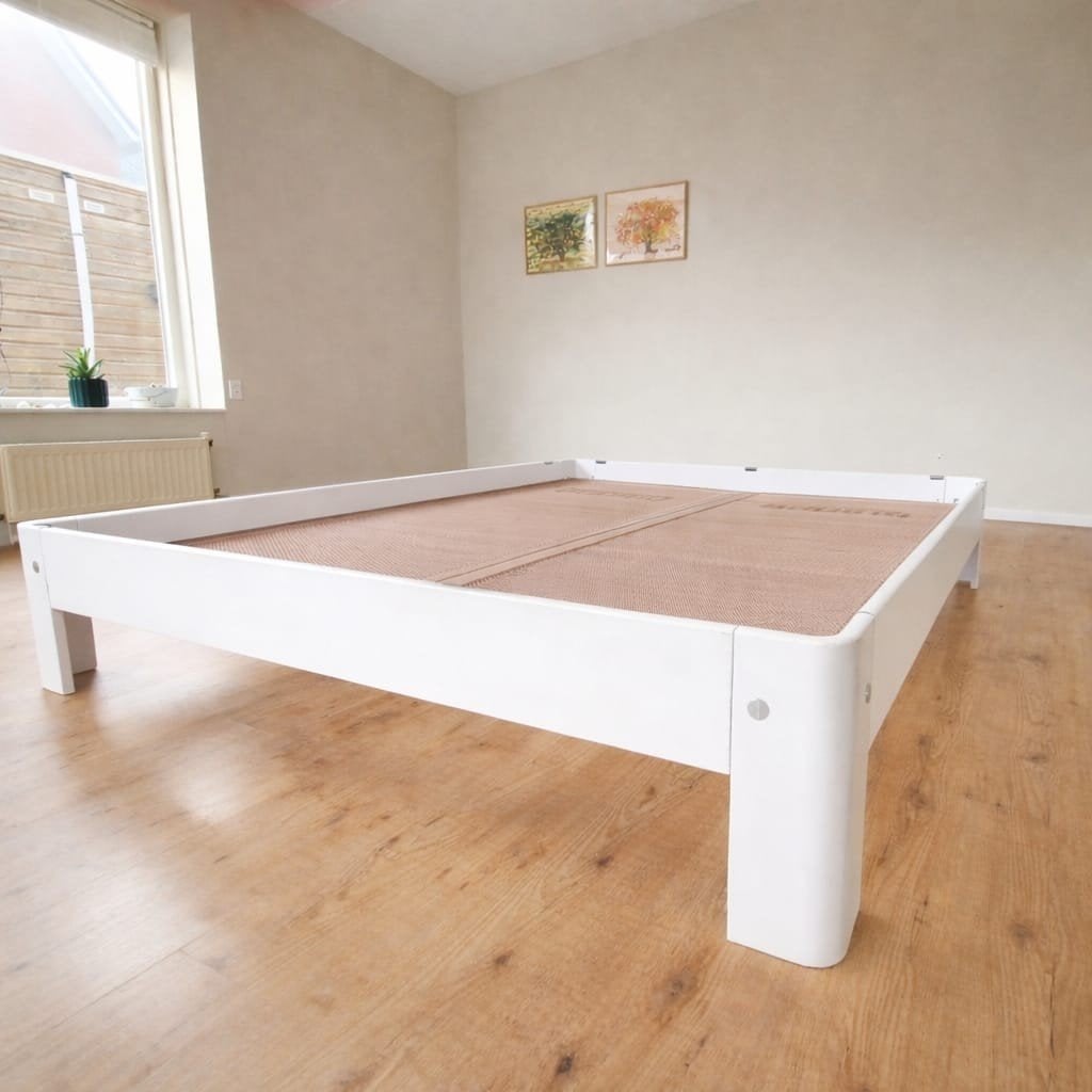 Auping Auronde tweepersoonsbed 180x200x34, Ophalen, Wit, Tweepersoons, 180 cm