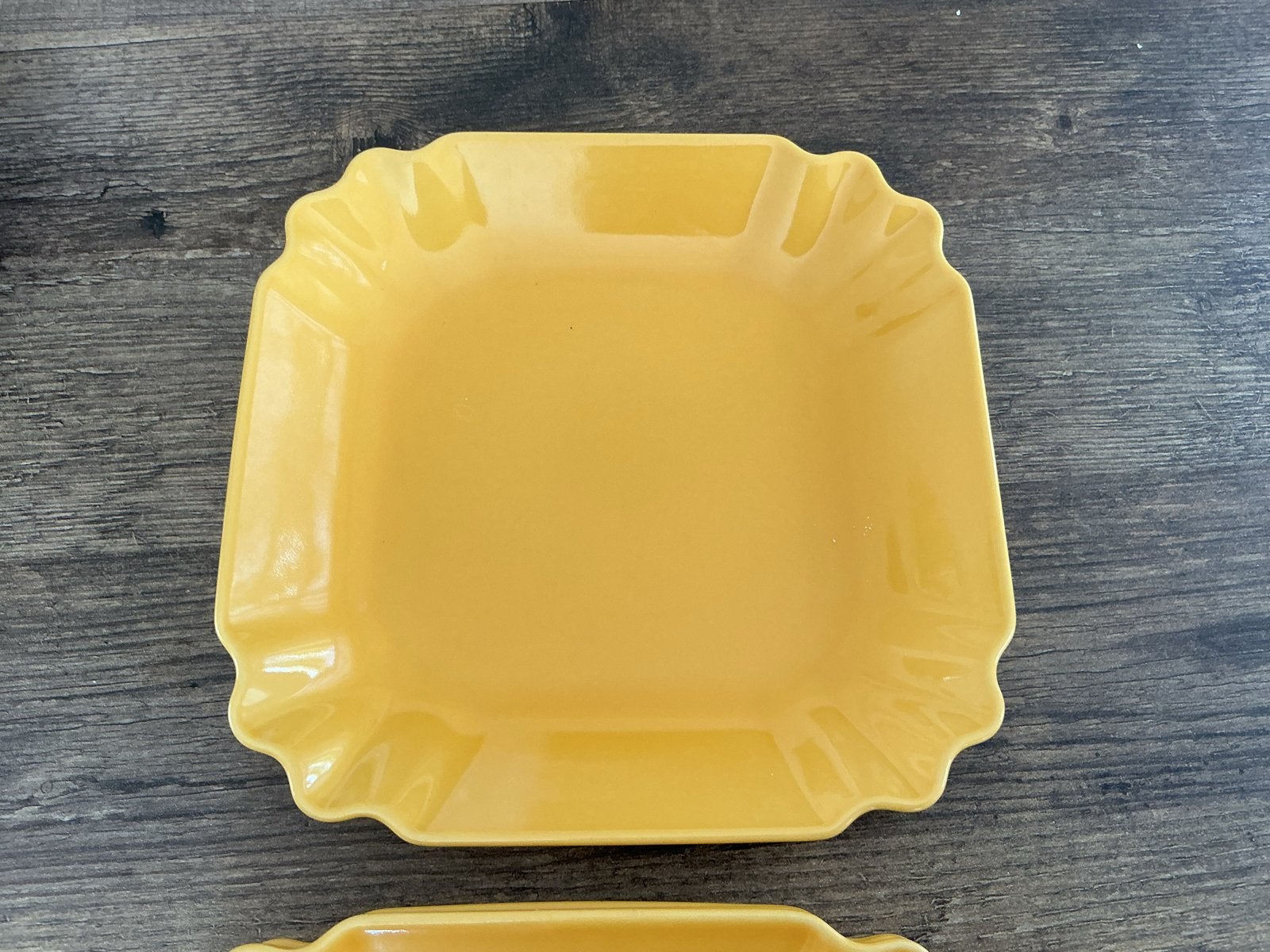 Vintage Revol porcelain ovenschalen frans geel Modéle Dēposė, Ophalen of Verzenden