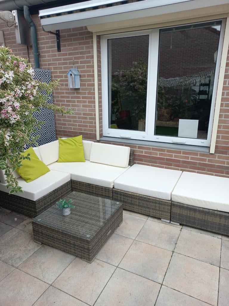 Paris tuinset met aankoopbon, Ophalen, 5 zitplaatsen, Zo goed als nieuw, Loungeset
