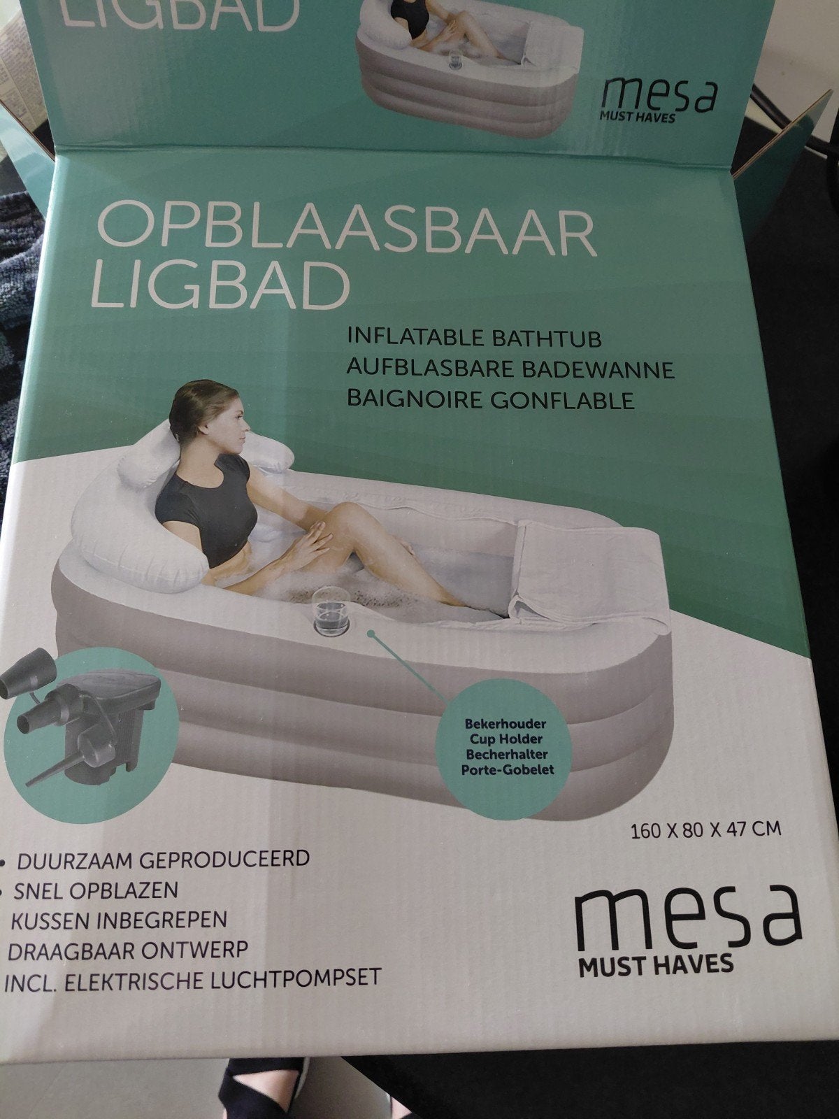opblaasbaar ligbad, Huis en Inrichting, Badkamer | Complete badkamers, Verzenden, Nieuw