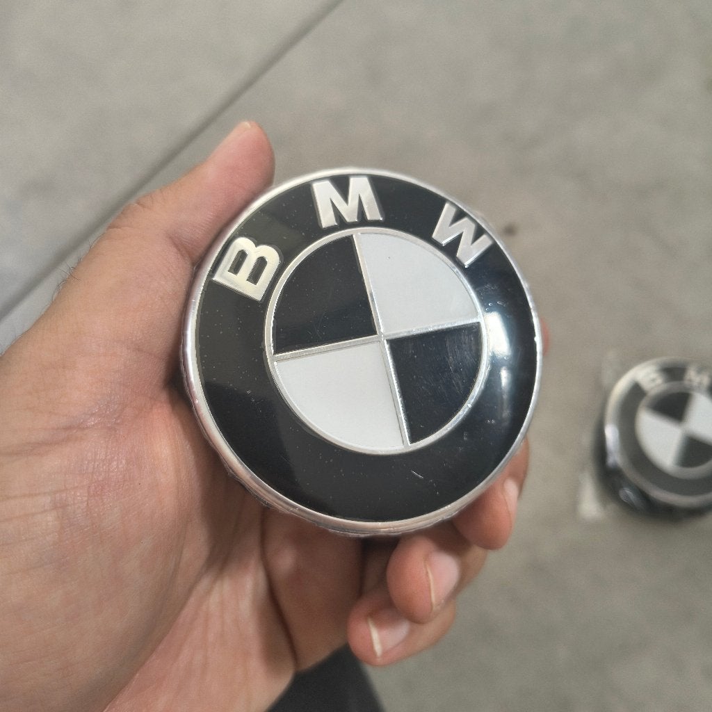 BMW Naafdoppen Zwart Wit 68mm (Set van 4) | B&W| Nieuw, Auto diversen, Ophalen of Verzenden, Nieuw