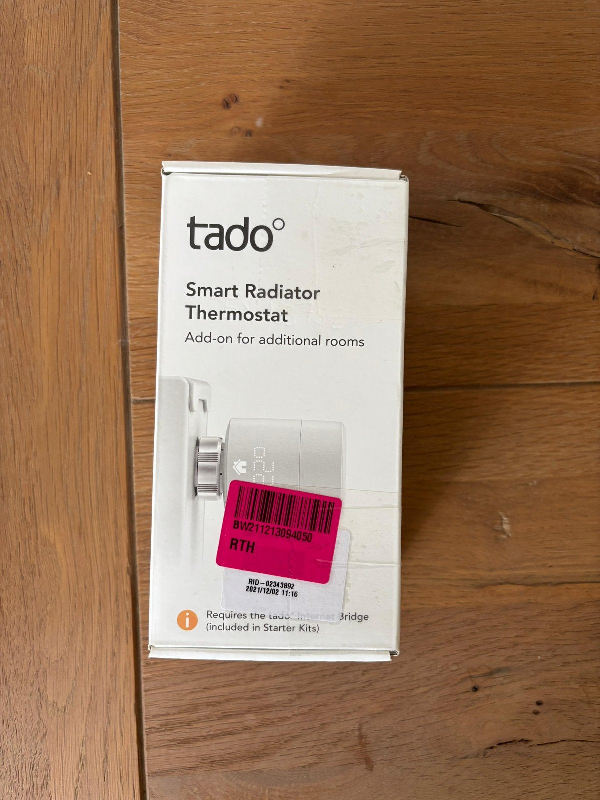 Tado thermostaat knop, Ophalen of Verzenden, Gebruikt