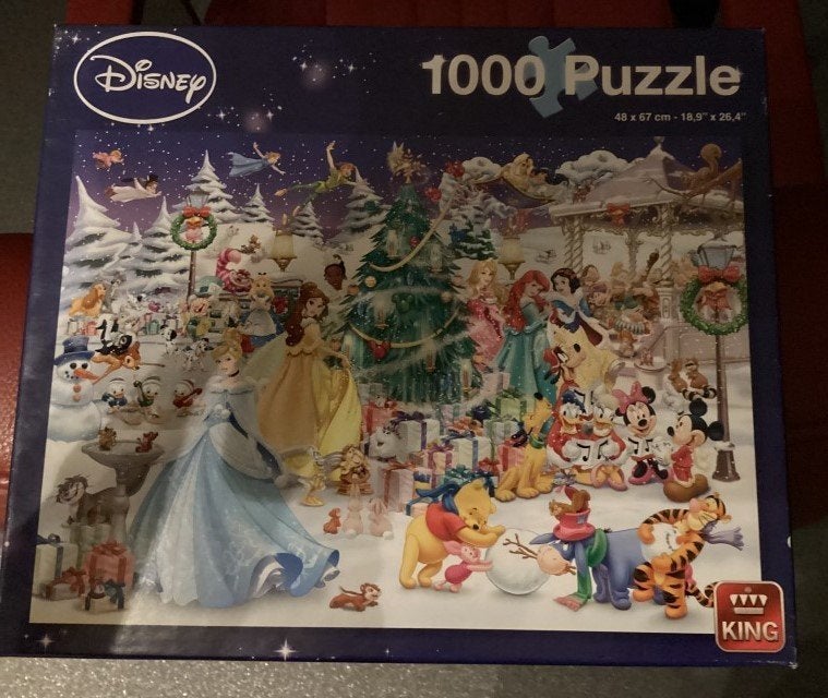 * Puzzel King Disney Winter Wonderland 1000 st *, Ophalen of Verzenden, 500 t/m 1500 stukjes, Gebruikt, Legpuzzel