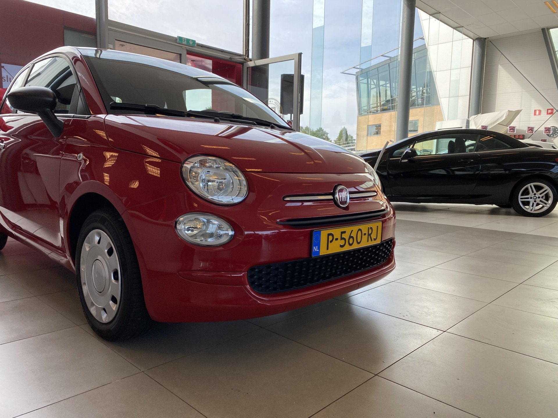 Fiat 500 1.0 Hybrid! Cult,Airco,Cruisecontrol,BleutoothBoord, 12 maanden, Stof, Euro 6, 4 stoelen
