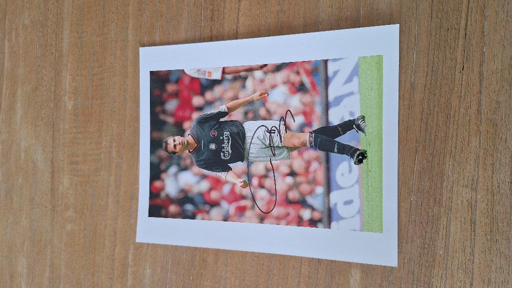 Foto 20x25 cm met handtekening; Markus Babbel # Liverpool, Ophalen of Verzenden, Nieuw, Buitenlandse clubs, Overige typen